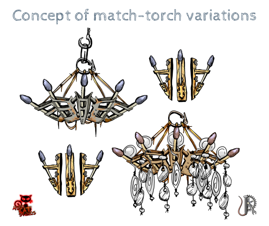 Concept of match-torch variations 1